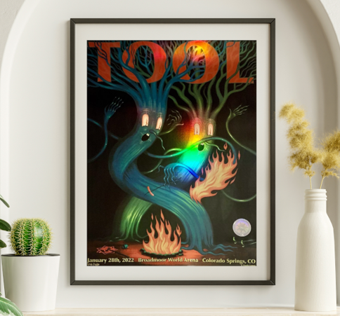 Tool - Broadmoor World Arena Colorado Springs CO January 28 2022 NOT FOIL - Live Concert Poster Wall Art Print - 198007