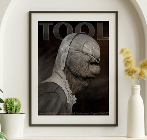 Tool - American Bank Center Arena Corpus Christi TX January 30 2024 - Live Concert Poster Wall Art Print - 198014