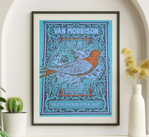 Van Morrison - Wang Theater Boston MA April 26 2016 - Live Concert Poster Wall Art Print - 203002