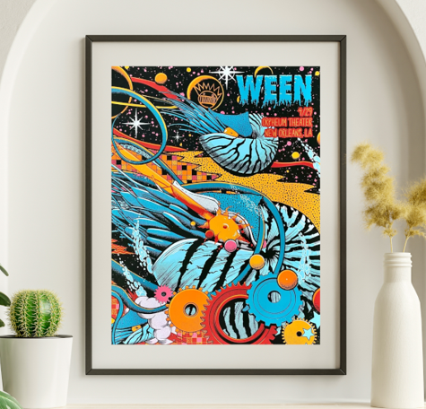 Ween - Orpheum Theater NOLA LA April 29 2023 - Live Concert Poster Wall Art Print - 205002