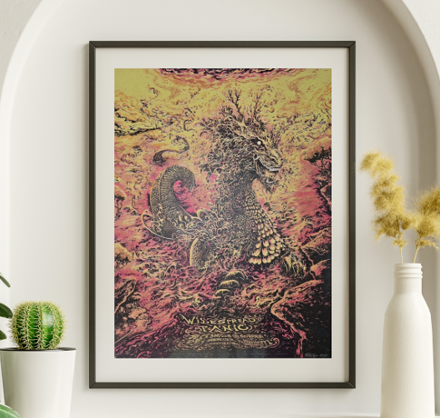 Widespread Panic - Bankplus Amphitheater Southhaven MS July 18 2015 RED VARIANT - Live Concert Poster Wall Art Print - 207007