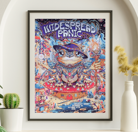 Widespread Panic - Enmarket Arena Savannah GA October 27 2023 - Live Concert Poster Wall Art Print - 207015