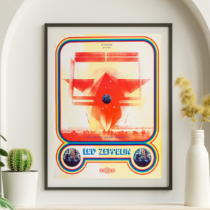 Led Zeppelin - Salt Lake City UT, March 26, 1970 - Live Concert Poster Wall Art Poster Print - 156001