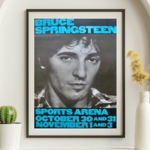 Bruce Springsteen - LA Sports Arena Los Angeles CA, October 30, 1980- Live Concert Poster Wall Art Print - 120001