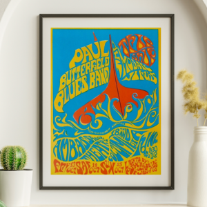 Butterfield Blues Band - Ambassador Theater Washington DC, October 13, 1967 - Live Concert Poster Wall Art Print - 121001