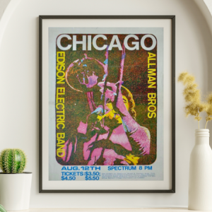 Chicago - Spectrum Philadelphia PA, August 12, 1970 - Live Concert Poster Wall Art Print - 123001