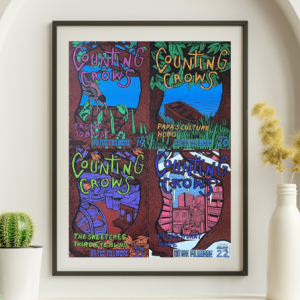 Counting Crows - Fillmore SF CA, May 19, 1994 - Live Concert Poster Wall Art Print - 225001