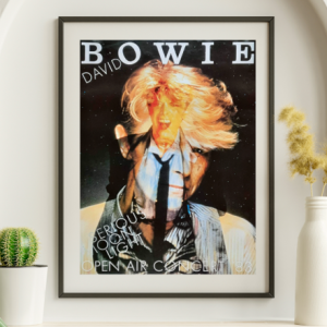 David Bowie - Bochum Stadium Germany, June 15, 1983 - Live Concert Poster Wall Art Print - 128001
