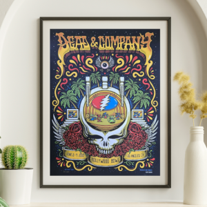 Dead and Company - Hollywood Bowl Los Angeles CA June 3 2019 - Live Concert Poster Wall Art Print - 131107