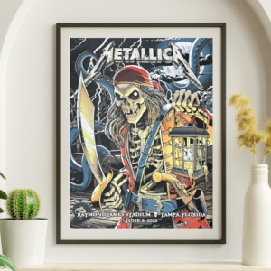 Metallica - Raymond James Stadium Tampa FL, June 8, 2025 - Live Concert Poster Wall Art Print - 158018