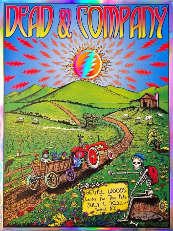 Dead and Company - Bethel Woods Center Bethel NY July 1 2022 FOIL 2 – Live Concert Poster Wall Art Print – 131334 - Image 2