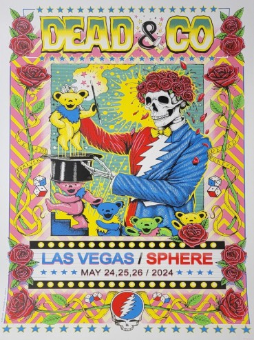 Dead and Company - Sphere Las Vegas NV May 24 2024 - Live Concert Poster Wall Art Print - 131238 - Image 2