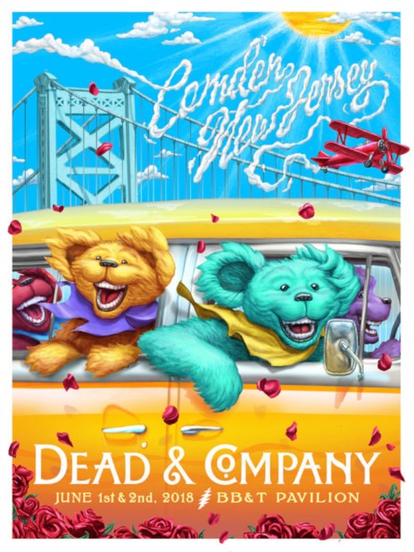 Dead and Company - BB&T Pavilion Camden NJ June 1 2018 - Live Concert Poster Wall Art Print - 131249 - Image 2