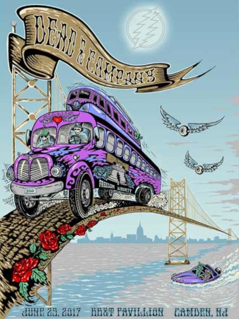 Dead and Company - BB&T Pavilion Camden NJ June 25 2017 - Live Concert Poster Wall Art Print - 131257 - Image 2