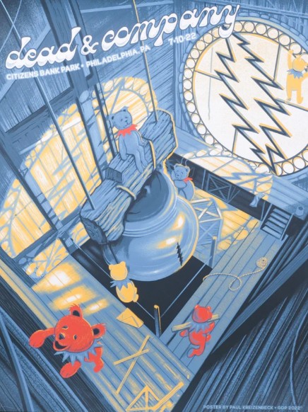 Dead and Company - Citizens Bank Park Philadelphia PA July 10 2022 - Live Concert Poster Wall Art Print - 131259 - Image 2