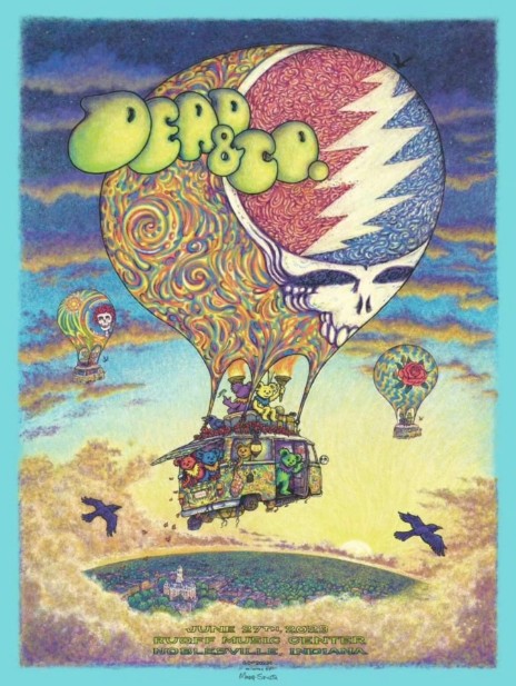 Dead and Company - Ruoff Music Center Noblesville IN June 27 2023 - Live Concert Poster Wall Art Print - 131264 - Image 2