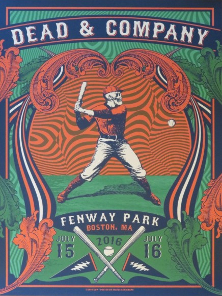 Dead and Company - Fenway Park Boston MA July 15 2016 – Live Concert Poster Wall Art Print – 131269 - Image 2