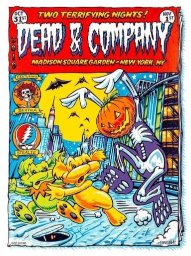 Dead and Company - Madison Square Garden NY October 31 2019 – Live Concert Poster Wall Art Print – 131272 - Image 2