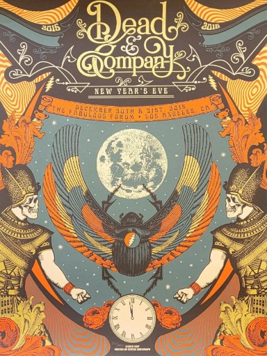 Dead and Company - Kia Forum Los Angeles CA December 30 2015 – Live Concert Poster Wall Art Print – 131295 - Image 2
