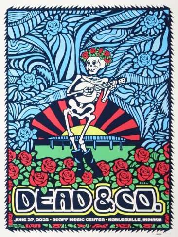 Dead and Company - Ruoff Music Center Noblesville IN June 27 2023 – Live Concert Poster Wall Art Print – 131297 - Image 2