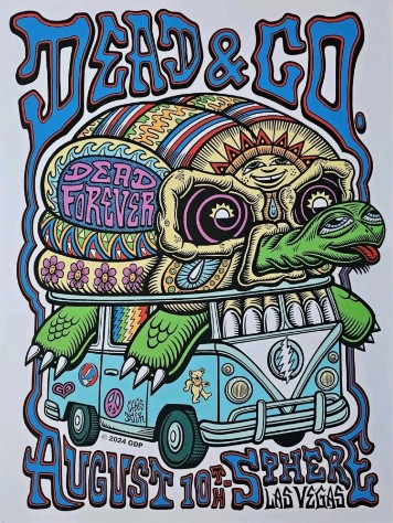 Dead and Company - Sphere Las Vegas NV August 10 2024 – Live Concert Poster Wall Art Print – 131300 - Image 2