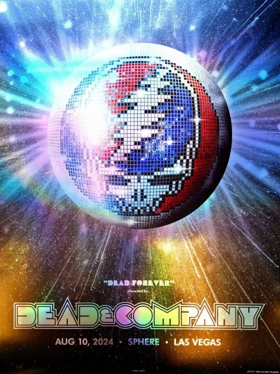 Dead and Company - Sphere Las Vegas NV August 10 2024 FOIL – Live Concert Poster Wall Art Print – 131303 - Image 2