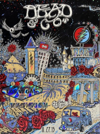 Dead and Company - MGM Grand Garden Arena NY November 27 2015 FOIL – Live Concert Poster Wall Art Print – 131304 - Image 2