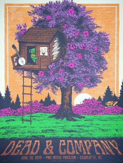 Dead and Company - PNC Pavilion Charlotte NC June 28 2019 – Live Concert Poster Wall Art Print – 131319 - Image 2
