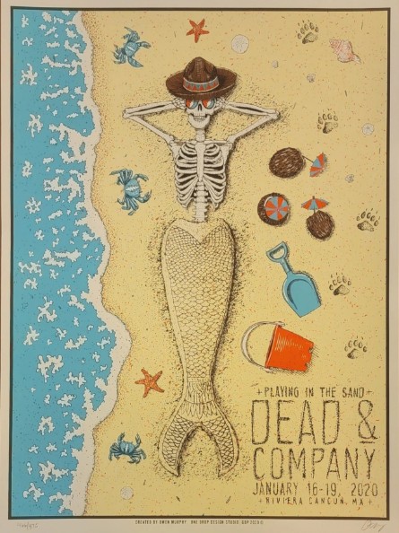 Dead and Company - Riviera Maya Cancun Mexico January 16 2020 – Live Concert Poster Wall Art Print – 131328 - Image 2