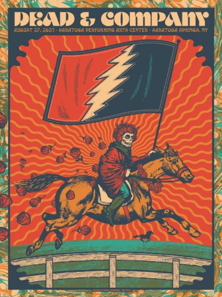 Dead and Company - Saratoga Performing Arts Center Saratoga NY August 27 2021 – Live Concert Poster Wall Art Print – 131329 - Image 2
