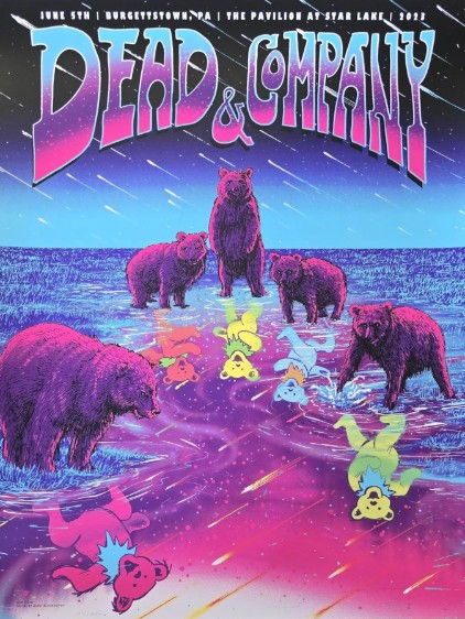 Dead and Company - Pavilion at Star Lake Burgettstown PA June 5 2023 – Live Concert Poster Wall Art Print – 131336 - Image 2