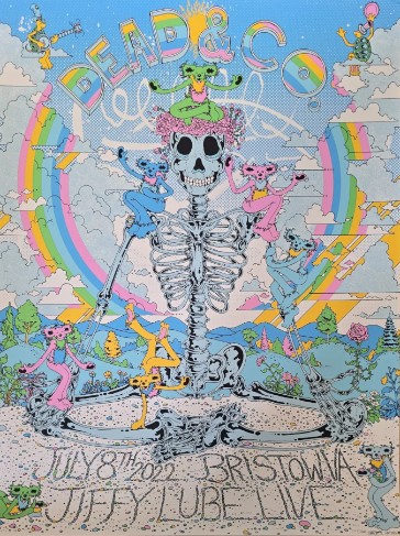 Dead and Company - Jiffy Lube Live Bristow VA July 8 2022 – Live Concert Poster Wall Art Print – 131339 - Image 2