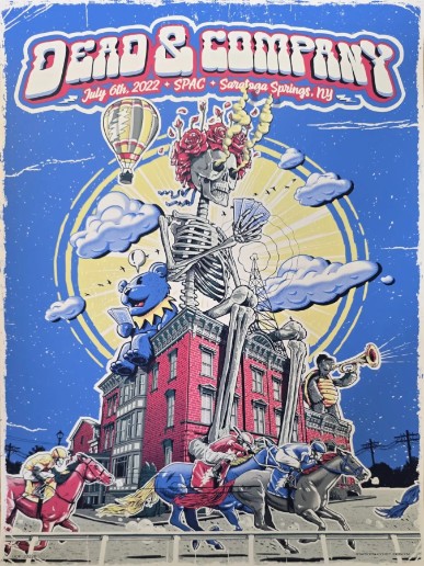Dead and Company - Saratoga Springs Performing Arts Saratoga NY July 6 2022 – Live Concert Poster Wall Art Print – 131340 - Image 2