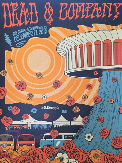 Dead and Company - The Forum Los Angeles CA December 27 2019 – Live Concert Poster Wall Art Print – 131346 - Image 2