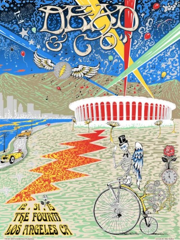Dead and Company - The Forum Los Angeles CA December 31 2015 – Live Concert Poster Wall Art Print – 131352 - Image 2
