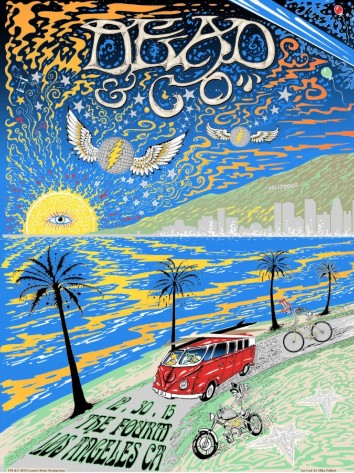 Dead and Company - The Forum Los Angeles CA December 30 2015 – Live Concert Poster Wall Art Print – 131353 - Image 2