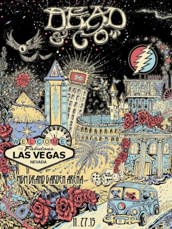 Dead and Company - MGM Grand Garden Arena NV November 27 2015 – Live Concert Poster Wall Art Print – 131357 - Image 2