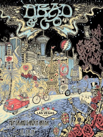 Dead and Company - MGM Grand Garden Arena NV November 28 2015 – Live Concert Poster Wall Art Print – 131358 - Image 2