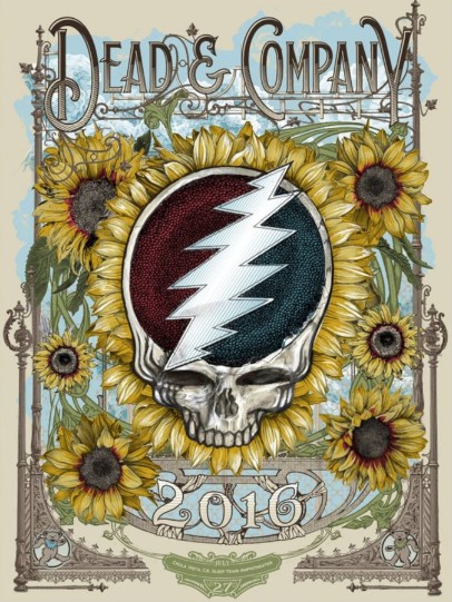 Dead and Company - Sleeptrain Amphitheater Chula Vista CA July 27 2016 – Live Concert Poster Wall Art Print – 131374 - Image 2