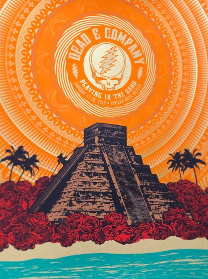 Dead and Company - Riviera Maya Cancun Mexico January 17 2019 – Live Concert Poster Wall Art Print – 131376 - Image 2