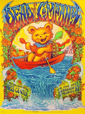 Dead and Company - Saratoga Performing Arts Center Saratoga NY June 17 2023 – Live Concert Poster Wall Art Print – 131378 - Image 2