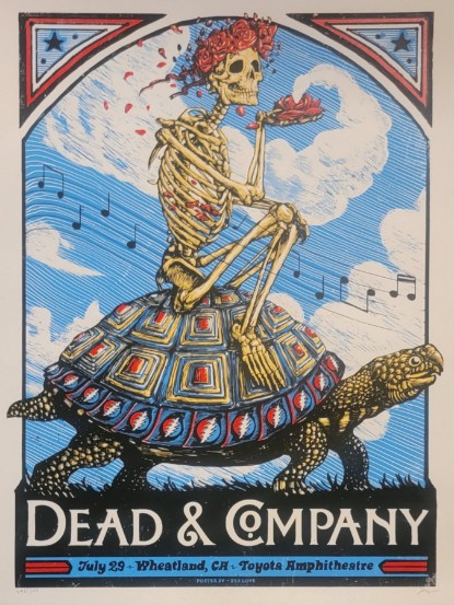 Dead and Company - Toyota Amphitheater Wheatland CA July 29 2016 – Live Concert Poster Wall Art Print – 131389 - Image 2