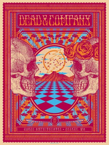 Dead and Company - Gorge Amphitheater George WA June 29 2018 – Live Concert Poster Wall Art Print – 131394 - Image 2