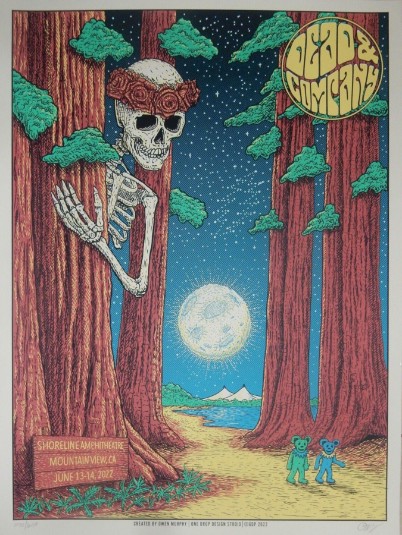 Dead and Company - Shoreline Amphitheater Mountain View CA June 13 2022 – Live Concert Poster Wall Art Print – 131396 - Image 2