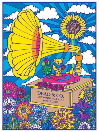 Dead and Company - 18-06-20 Cuyahoga Falls OH June 20 2018 – Live Concert Poster Wall Art Print – 131418 - Image 2