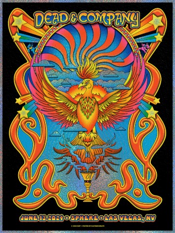 Dead and Company - Sphere Las Vegas NV June 13 2024 FOIL – Live Concert Poster Wall Art Print – 131421 - Image 2