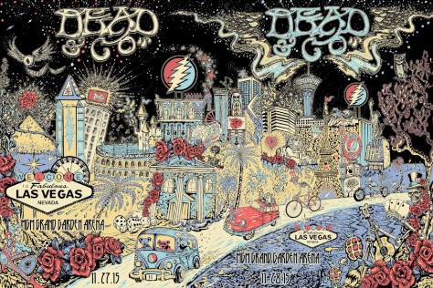 Dead and Company - MGM Grand Garden Arena NV FULLSHEET November 27 2015 – Live Concert Poster Wall Art Print - 131359 - Image 2