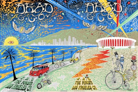 Dead and Company - The Forum Los Angeles CA December 30 2015 FULLSHEET – Live Concert Poster Wall Art Print - 131355 - Image 2
