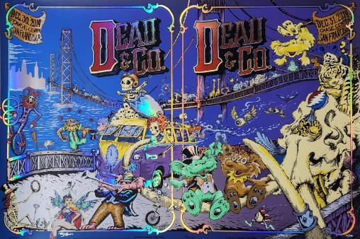 Dead and Company - The Forum Los Angeles CA December 28 2019 FOIL FULLSHEET – Live Concert Poster Wall Art Print - 131348 - Image 2