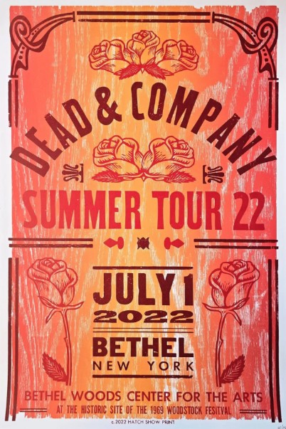 Dead and Company - Bethel Woods Center Bethel NY July 1 2022 – Live Concert Poster Wall Art Print - 131419 - Image 2